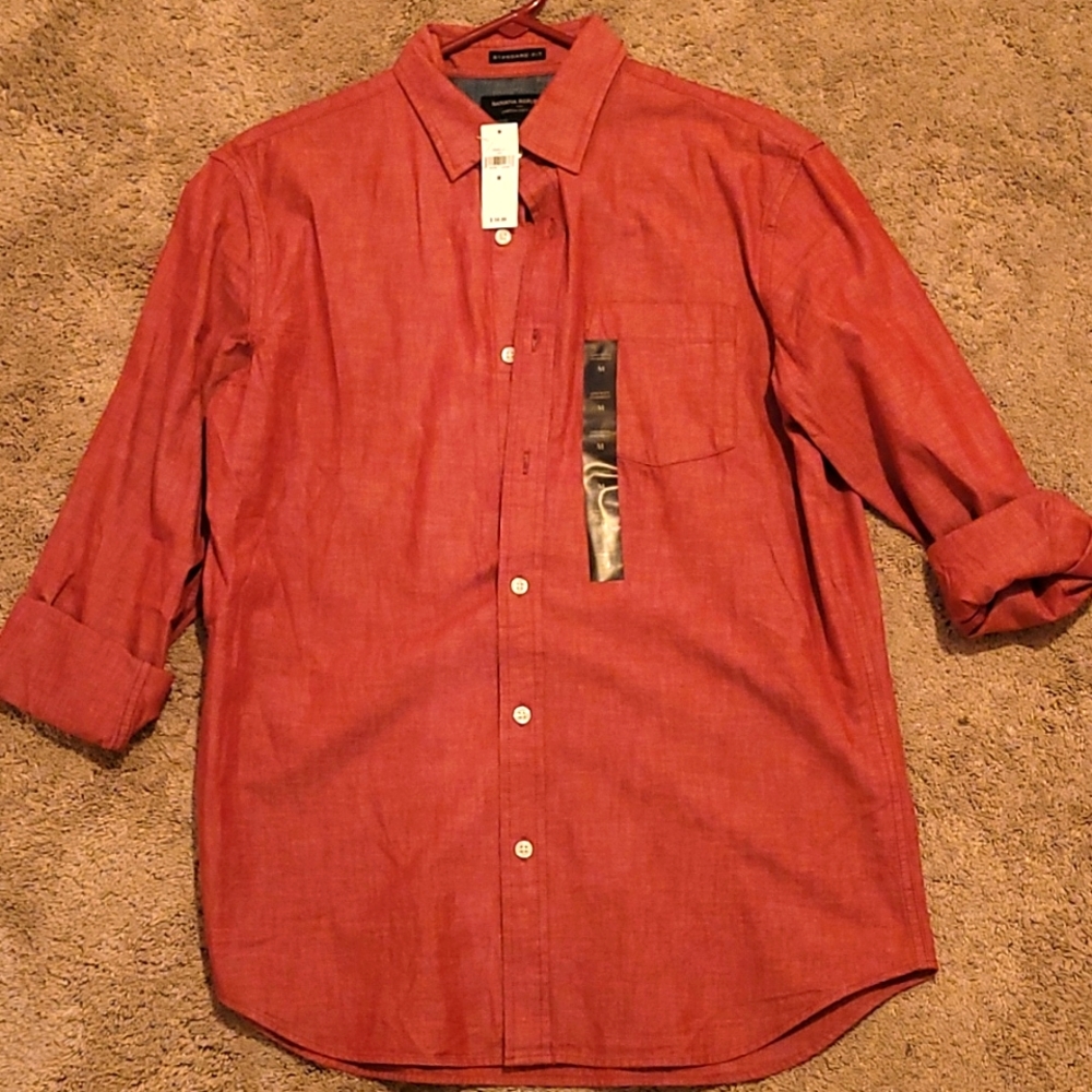 Banana Republic Stretch Soft-Wash, Standard Fit, Medium Long sleeve button up